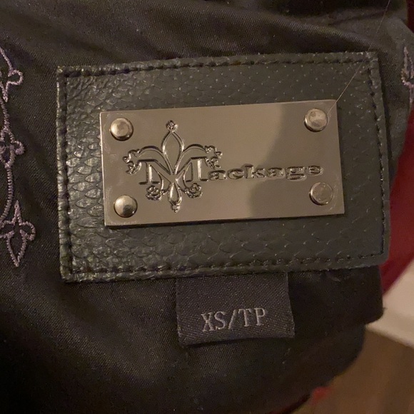 ❣️SOLD❣️Mackage red leather jacket with studs (xs) - Picture 2 of 4